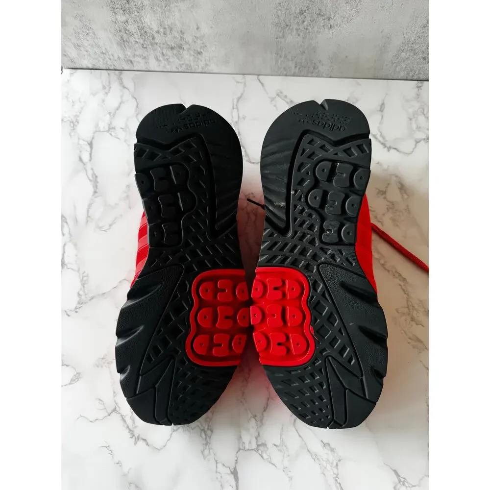 Adidas Nite Jogger Triple Red Boost Sneakers Mens 13 EF5415 - Picture 7 of 8